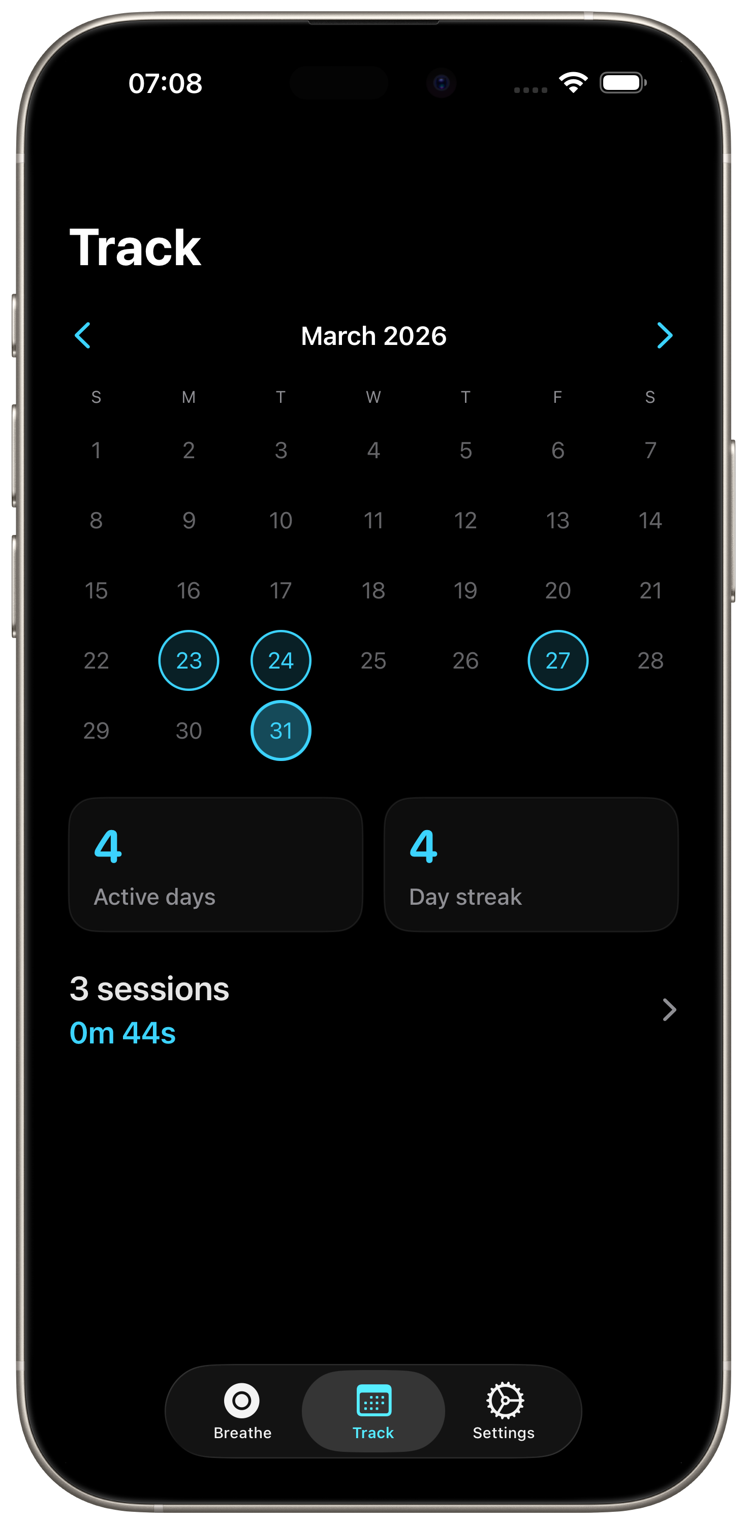 478 breathing app progress tracker for sleep